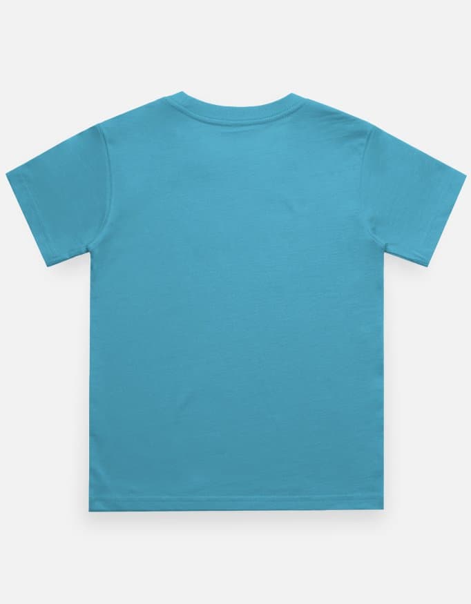 Basic Blue Boy's Crew Neck T-Shirt