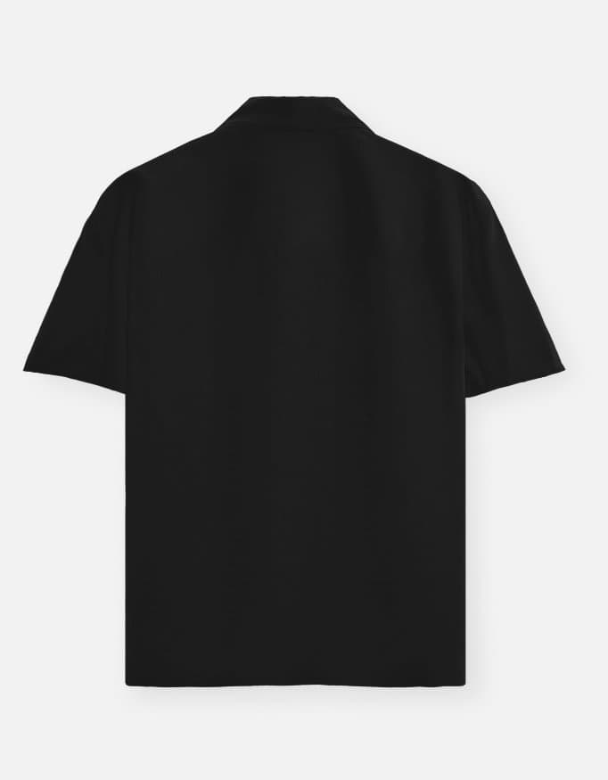 Basic Black Unisex Oversized Shirt