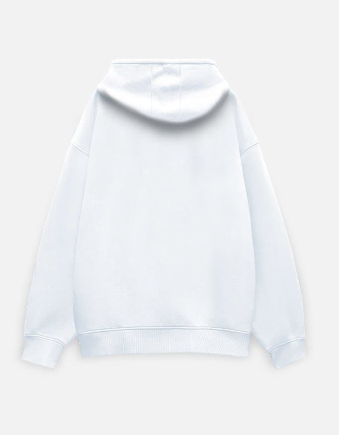 Basic White Unisex Oversized Hoodie