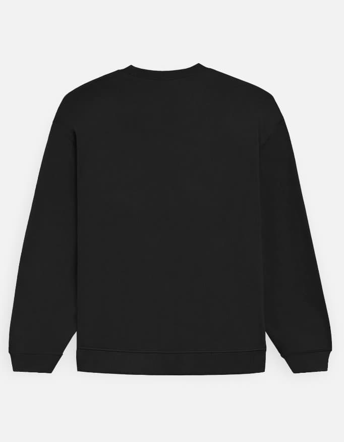 Basic Black Unisex Oversized Sweatshirt