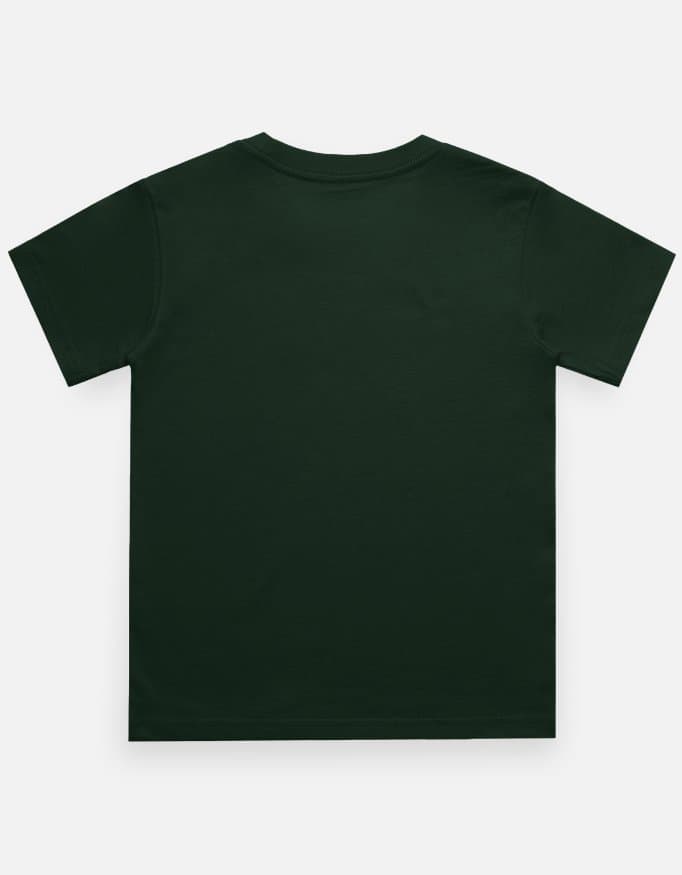 Basic Green Boy's Crew Neck T-Shirt